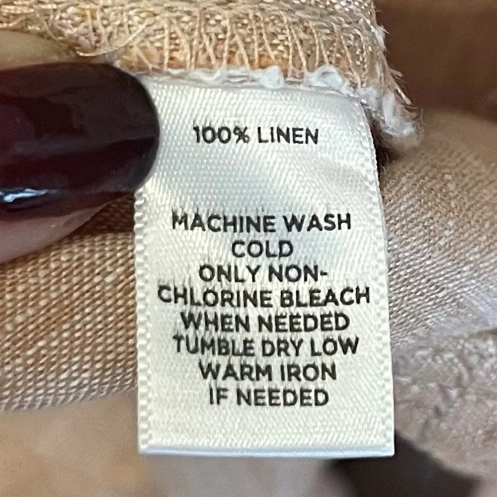 LOU & GREY 100% Linen Moto Jacket Soft Pink Womens Size XL - Picture 5 of 11